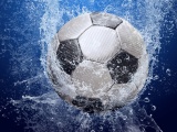 Football Ball In The Water