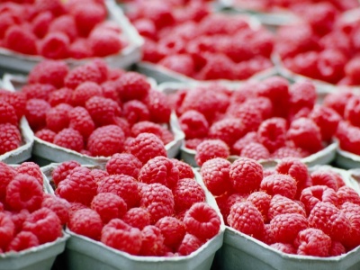 Fruits Food Berries Rasberries