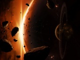 Outer Space Planets Digital Art Asteroids
