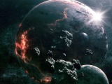 Science Fictional Outer Space Planets Digital Art 2
